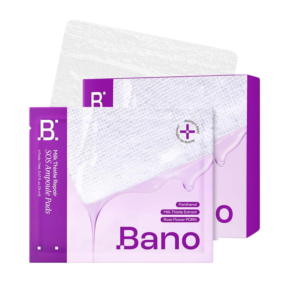 Milk Thistle Repair SOS Ampoule Pads for Face by Bano